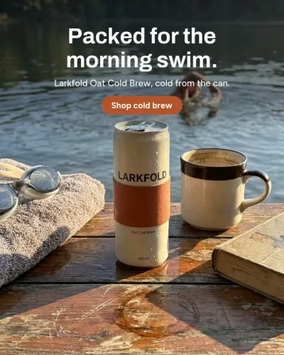 Your version of a competitor’s ad for Larkfold: Oat Cold Brew